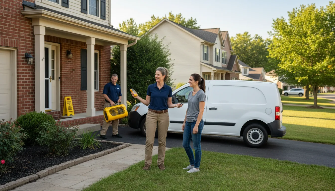 Residential water damage restoration in Merrill, OR
